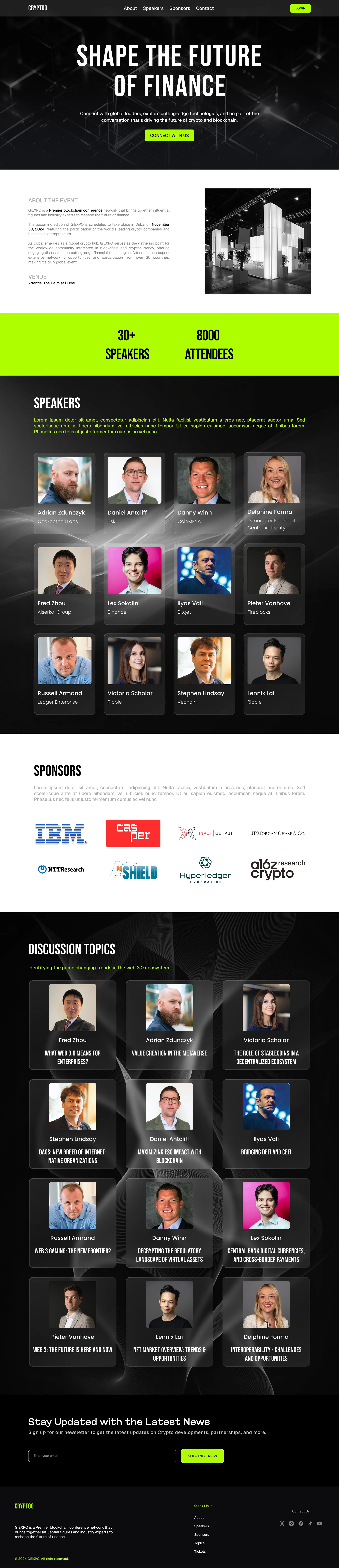 GiEXPO — Blockchain Conference Event Website Design — 04